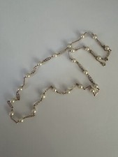 6522- Collier Or Jaune Filigrané Perles Akoya