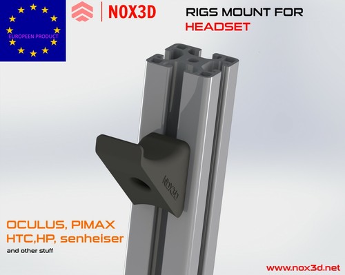 Rig 8020 mount headset - rig, vr