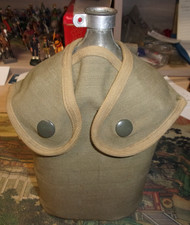 Gourde + housse + quart " Japy "- 1951 - TAP - armée française - vintage