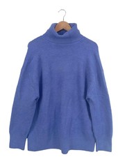 ZARA Pull-over à col roulé Dames Pull T EU 36 bleu style décontracté