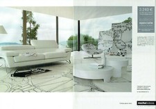 Publicité Advertising 1220 2011 Roche Bobois canapé Theoris  table cuba  2p