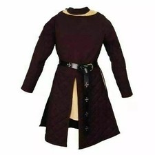 Robe COSTUMES médiévaux marron gambeson rembourrée épaisse SCA larp
