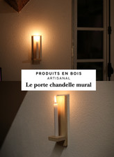 Chandelier mural en bois