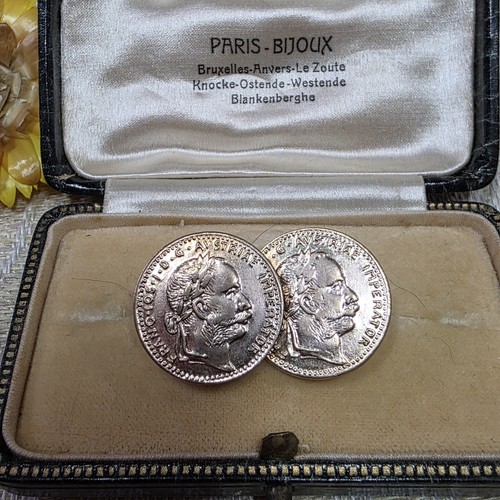 Broche ancienne double - ancienne, "double