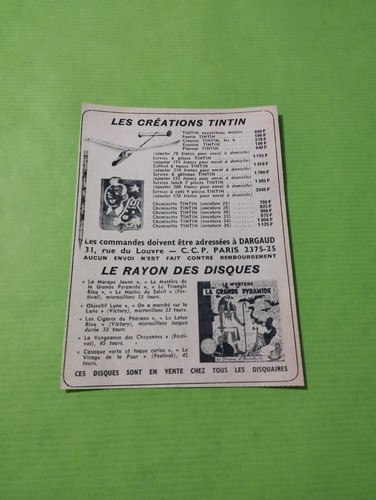 Publicite tintin les creations - publicite,