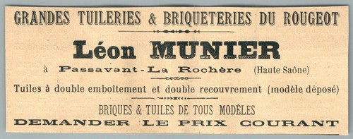1907 passavant rochère - 1907, passavant-la-rochère