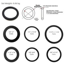 Lot de 50 joints toriques Buna