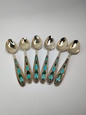6 petites cuillères argent