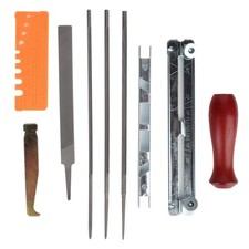 10Pcs Tronçonneuse Kit D’affûtage Tronçonneuse Lime Ensemble D’outils Guide SG