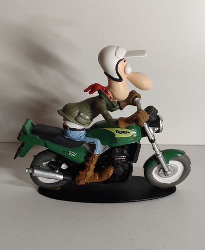 Figurine moto résine joe - moto, en