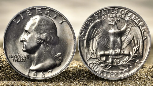 1967 washington quarter bu - washington,