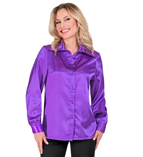 Widmann satin purple 70s disco - purple,