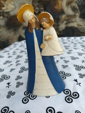 H. Froustey petite Vierge Marie enfant Jésus en plâtre à restaurer