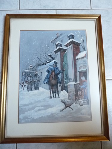 Tableau dessin original signé