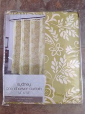 RHF/NYC SYDNEY  ONE CLOTH SHOWER CURTAIN   72" by 72"  POLYESTER/COTTON