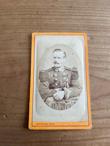 Photo ancienne cdv militaire - ancienne,