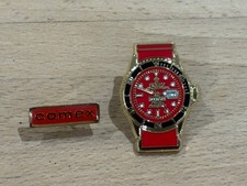2 PINS PIN COMEX COMPAGNIE MARITIME EXPERTISE ET ROLEX COMEX MONTRE PLONGEE