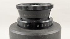Rare : Objectif BOYER Paris Saphir 3.5/95mm avec support
