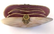 ANCIEN PORTE MONNAIE EN NACRE Réalisé À La Main 19ème