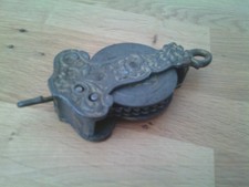 Ancienne poulie à chaine de Monte et Baisse Plafonnier Lustre