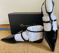 Chaussures Vernies Noir Massimo Dutti Neuves Vendues Avec dust bag.