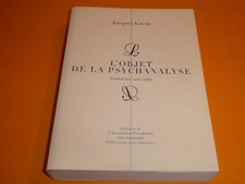 L'OBJET DE LA PSYCHANALYSE / LACAN / SEMINAIRE 1965 1966 / BE