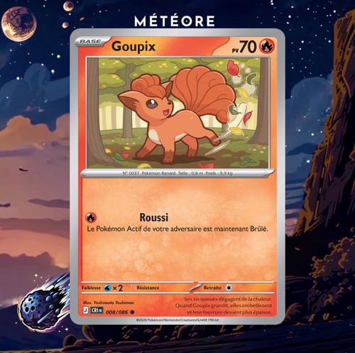 Carte pokémon goupix 008 086 - pokémon,