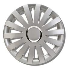 Enjoliveurs 14 Pouces Argent 4 Pièces Universels pour Jantes Acier