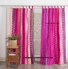 Rideau De Porte En Soie Rose