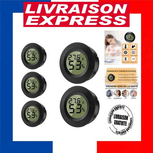 Hygromètre numérique rond