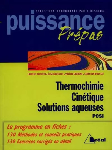 Thermochimie cinétique - thermochimie,,