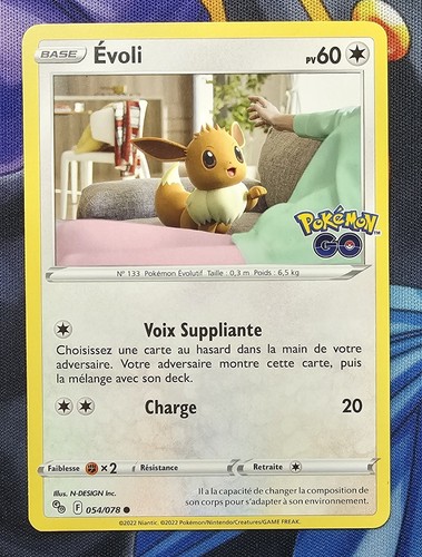 Carte pokémon evoli - evoli, 054/078