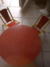 Salon De jardin Poupée Année 70 Bois Pliant