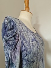 EVA KAYAN : SUPERBE TEE SHIRT IMPRIMÉ BAS EN BIAIS MANCHES STYLE MONTÉES