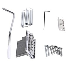 Système de Chevalet Vibrato pour Guitare Électrique   SQ  Chrome Argent A3657