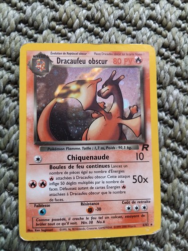 Carte pokémon holo dracaufeu - pokémon,