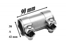 Raccord Echappement Longueur 90 mm-Diamètre de 38 à 42 mm