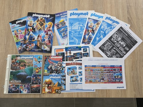 Lot playmobil plv catalogues - playmobil,