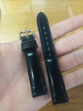 Bracelet de montre en cuir Horween Cordovan coque noire fluco 18 mm/20 mm/22 mm