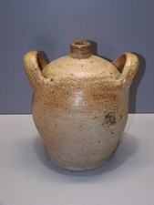 -ANCIEN JOLI PETIT CRUCHON PETITE CRUCHE TERRE CUITE 2 ANSES déco collection   D