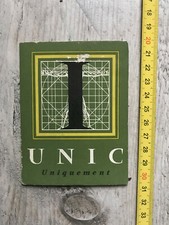 ANCIEN CARTON PUBLICITAIRE VETEMENTS UNIC COLLECTION 