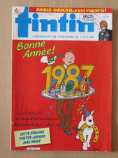 1986 -JOURNAL TINTIN - N°590 - HERGE - BONNE ANNEE 1987 - CALENDRIER 