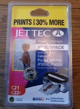 Multipack encre Jettec C21 C22 - Canon Pixma MP750, MP760, MP780, iP3000, iP4000 