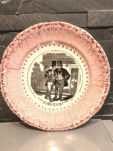Assiette parlante ancienne - assiette,