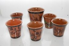 6 petits pots ou verres en