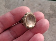 PETITE POIGNÉE ANCIENNE bouton style Empire bronze ou laiton D=2 cm meuble N51D