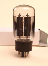Un tube valve GZ32, redresseur bi-plaque fab. Radiotechnique neuf, testé strong.