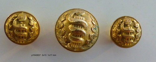 Lot buttons 13 17mm - of, 3