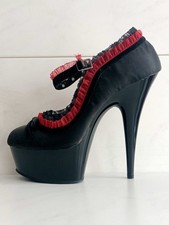 Pleaser Delight-683 High Heels Sz 38 Heel 6" Plateau 2"