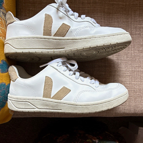 Veja white leather low top - white,